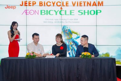 Lễ Ký Kết Hợp Tác Jeep Bicycle Vietnam và Aeon Bicycle Shop