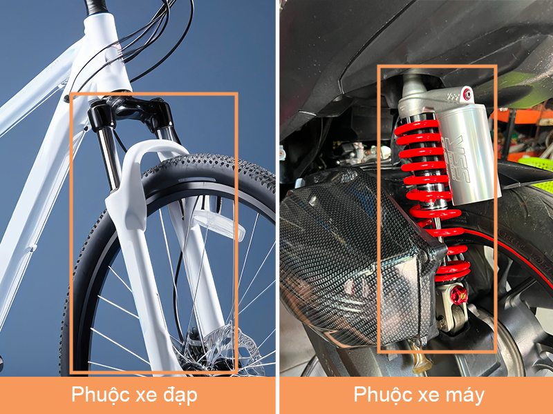 Giải thích chung cho câu hỏi "Phuộc xe là gì?"