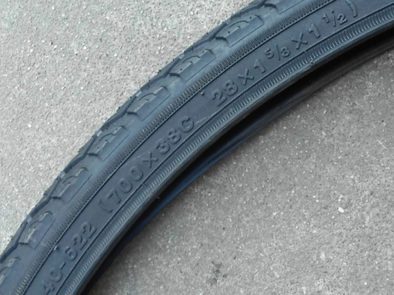 Kích thước bánh xe đạp trên lốp xe