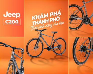 KHÁM PHÁ THÀNH PHỐ THEO CÁCH RIÊNG VỚI XE ĐẠP JEEP C200