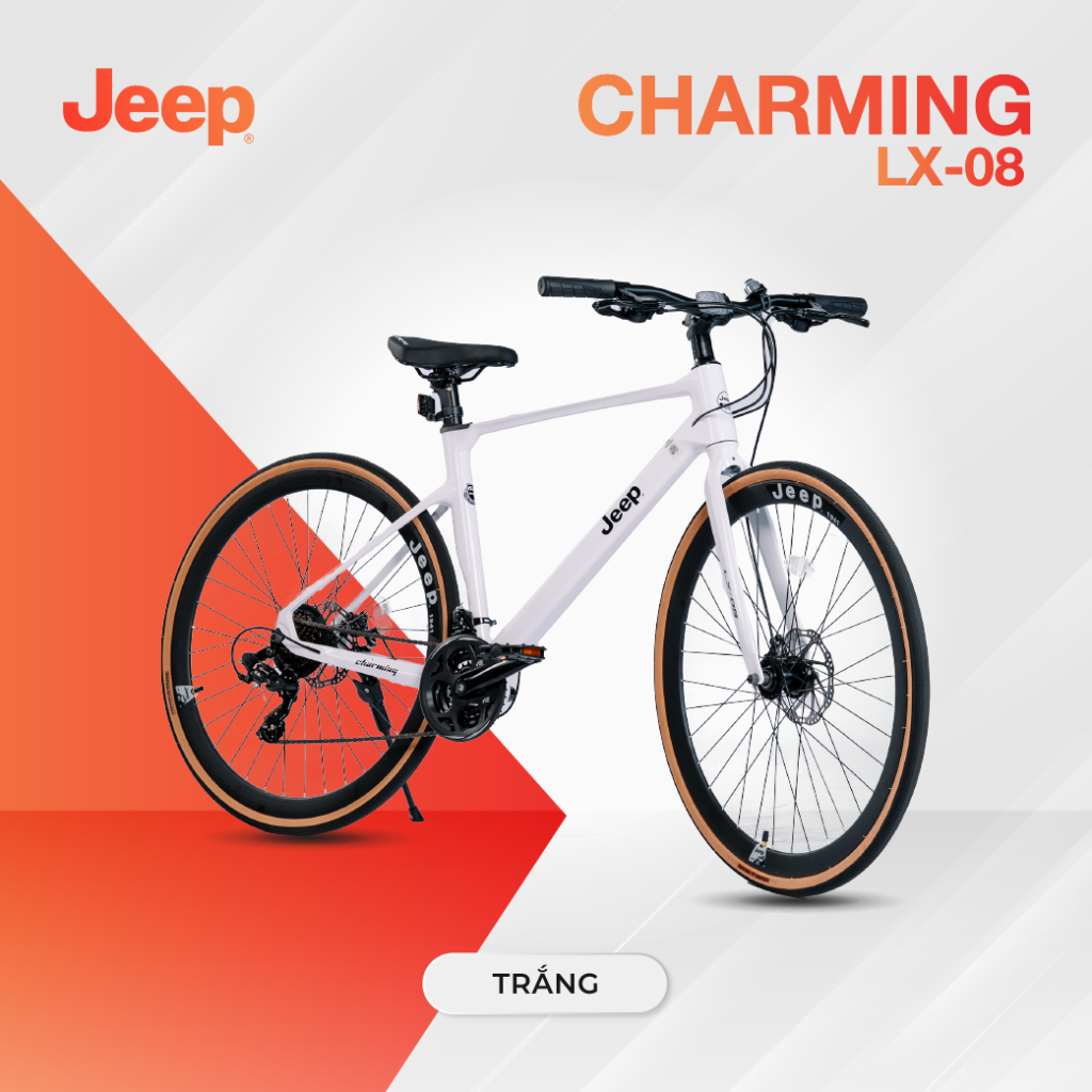 Xe đạp đường phố JEEP CHARMING LX-08 - Phanh đĩa, Bánh 700C - 2024