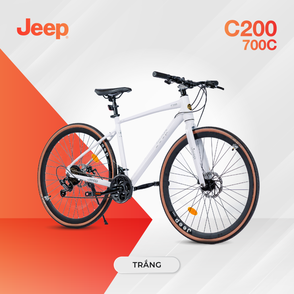 Xe đạp đường phố JEEP C200 – Phanh đĩa, Bánh 700C – 2024
