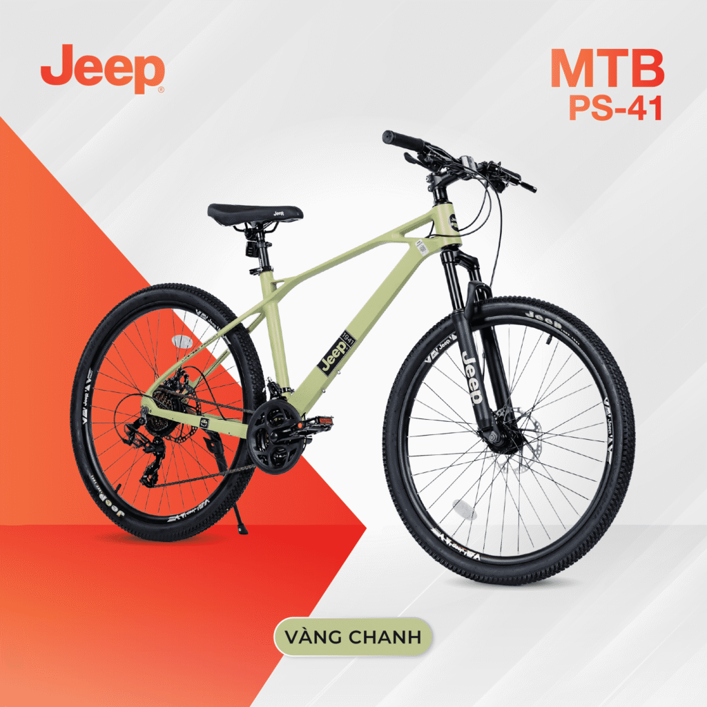 Xe đạp địa hình JEEP MTB PS-41 - Phanh đĩa cơ, Bánh 26 inch - 2024